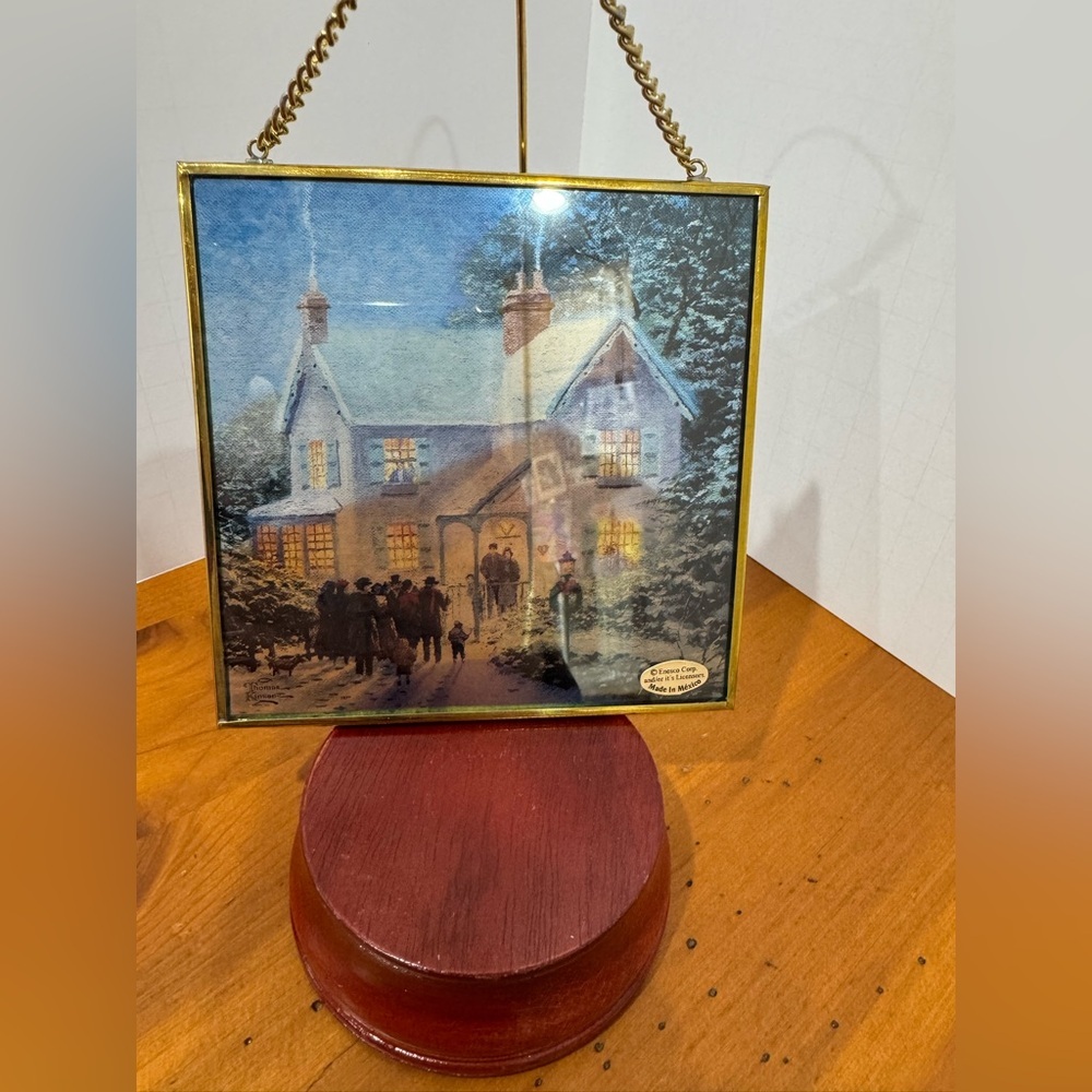 Thomas Kinkade Avon glass print window art decor - Picture 2 of 8